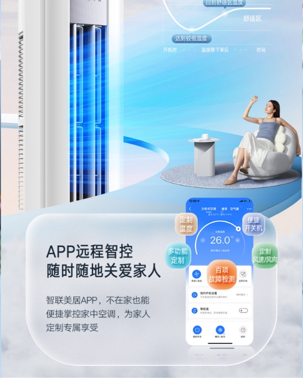 小天鹅空调2P柜机探云KFR-51LW/W12-1
