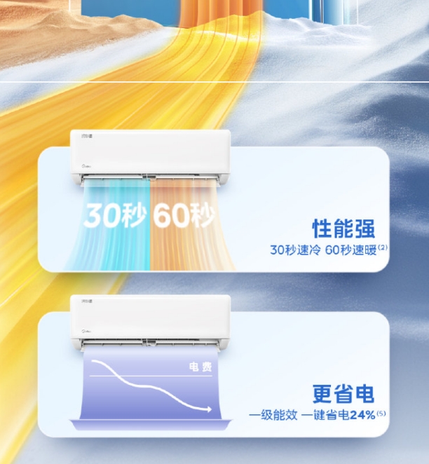 美的空调1.5P挂机冷静星KFR-35GW/PH2
