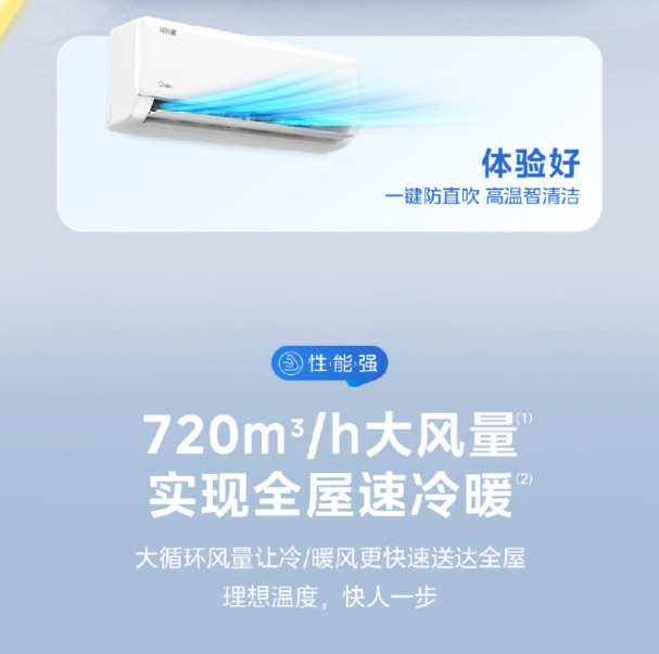 美的空调1.5P挂机冷静星KFR-35GW/PH2