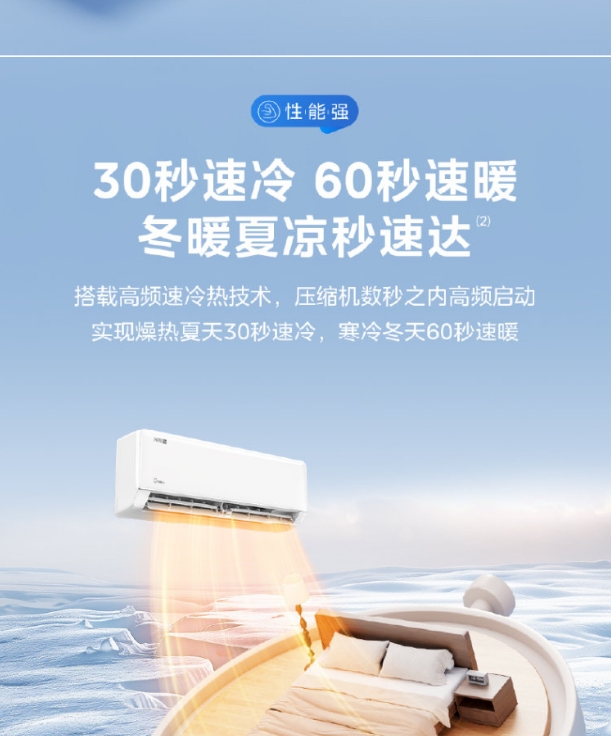 美的空调1.5P挂机冷静星KFR-35GW/PH2