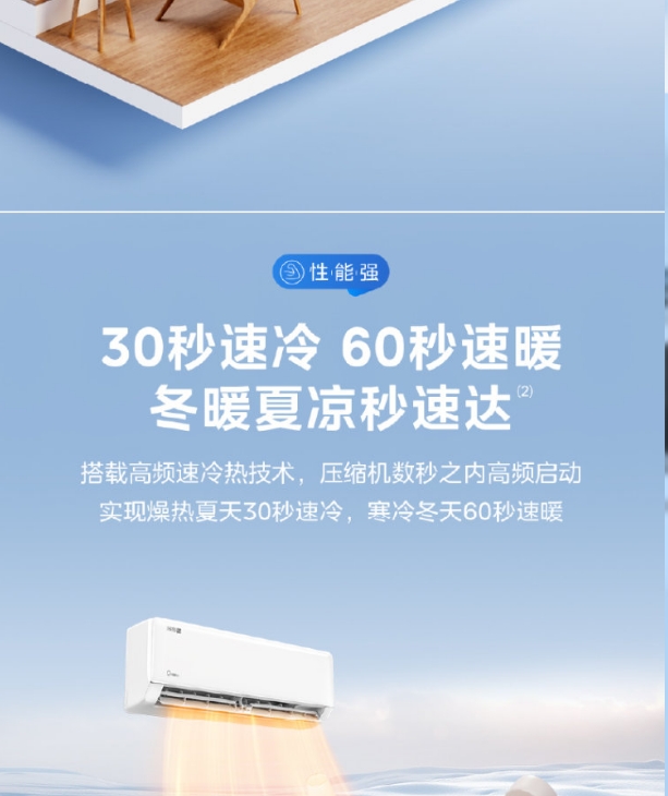美的空调1P挂机冷静星KFR-26GW/PH2