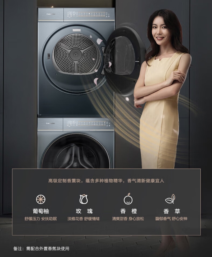 卡萨帝洗衣机滚筒CEB10LWDKLBU1（单洗）详图仅参考单洗参数