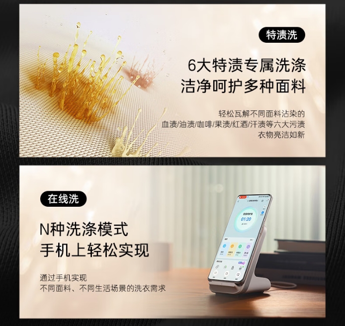 卡萨帝洗衣机滚筒CEB10LWDKLBU1（单洗）详图仅参考单洗参数