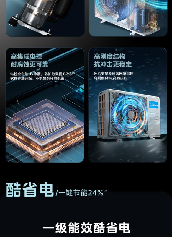 美的空调制冷王1.5P挂机KFR-35GW/YC1