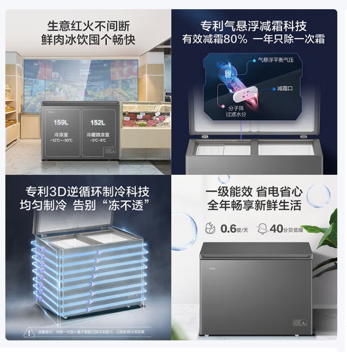 海尔冷柜FCD-311LHKPC