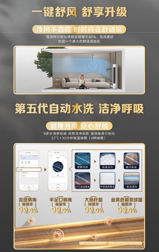 奥克斯空调3P柜机KFR-72LW/BpR3ZAQK(B1)