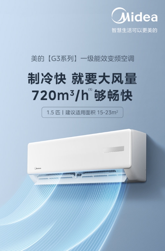 美的空调1.5P挂机KFR-35GW/G3-1A
