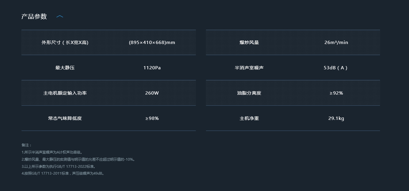老板烟机26立方侧吸式CXW-260-5913S