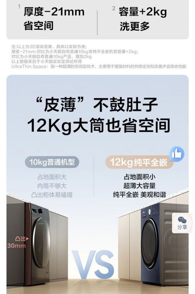 小天鹅洗衣机滚筒 TG12MC1PRO